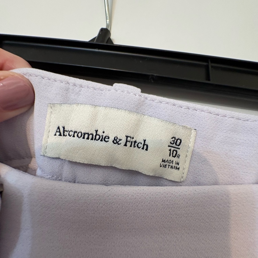 Abercrombie & Fitch Light Lavender Wide Leg Trousers
